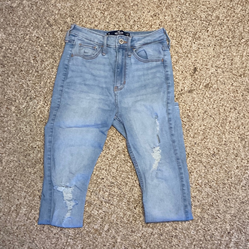 Light white-washed skinny jeans from Hollister